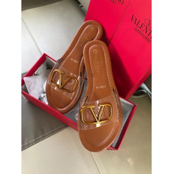 Valentino Women Fancy Slipper Brown